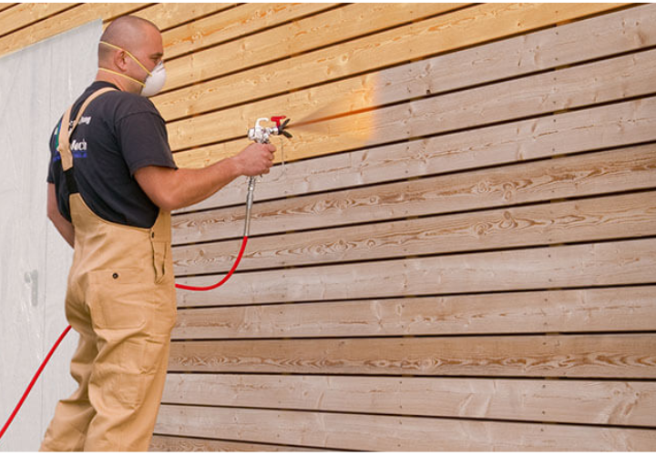 Pintando Madeira com Maquina airless de pintura