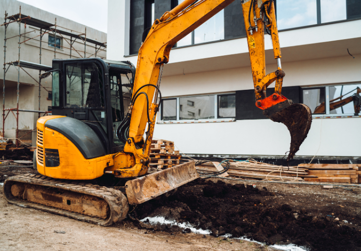 Aluguel de Máquinas para obra como Mini Escavadeira